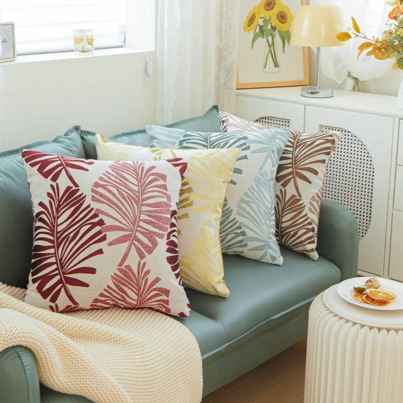 Palmira - Palm Tree Linen Cushion Cover 45x45cm 8