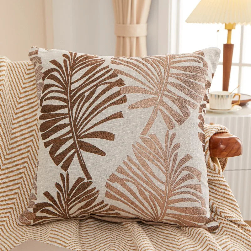 Palmira - Palm Tree Linen Cushion Cover 45x45cm 0
