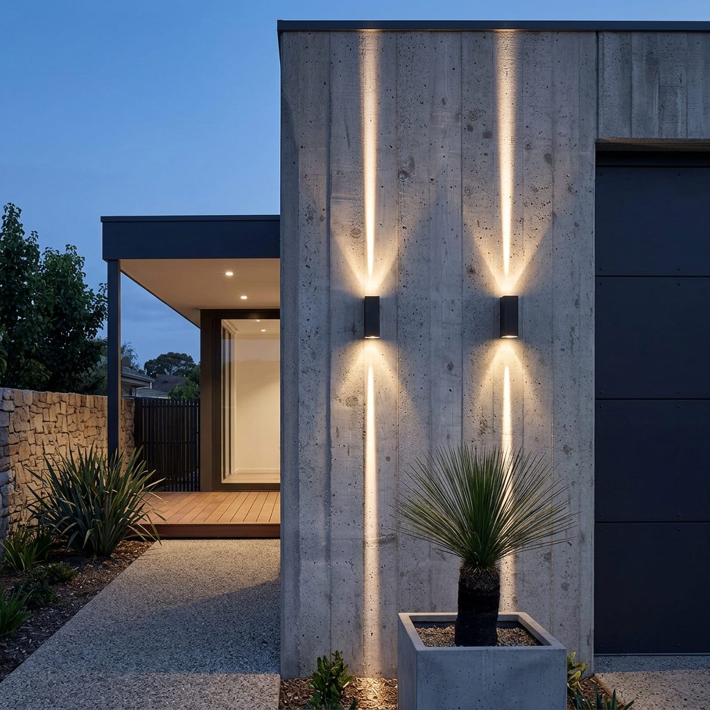 Elara Haus Modern Up-Down LED Exterior Wall Light