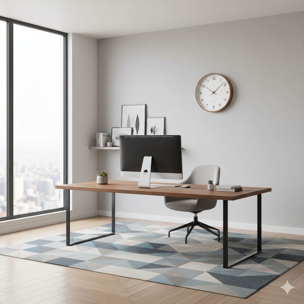 Elara Haus Modern Wall Clock - Solid Wood Scandinavian Minimalist Design 2