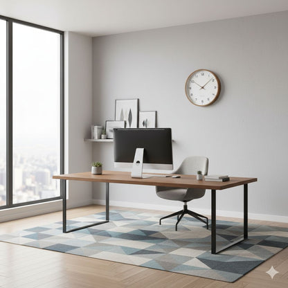 Elara Haus Modern Wall Clock - Solid Wood Scandinavian Minimalist Design 2