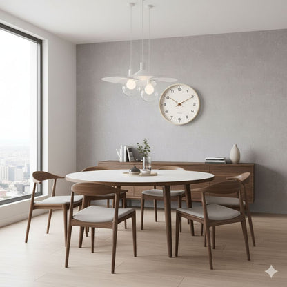 Elara Haus Modern Wall Clock - Solid Wood Scandinavian Minimalist Design 3