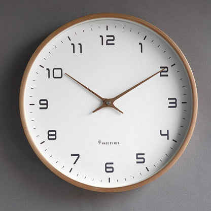 Elara Haus Modern Wall Clock - Solid Wood Scandinavian Minimalist Design 7