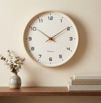Elara Haus Modern Wall Clock - Solid Wood Scandinavian Minimalist Design