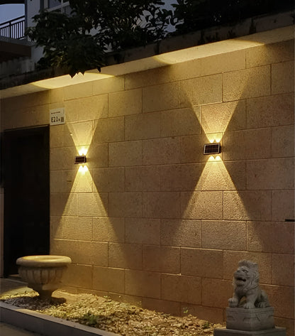 Auristia - Waterproof LED Solar Outdoor Wall Lamp with Up & Down Lighting 8