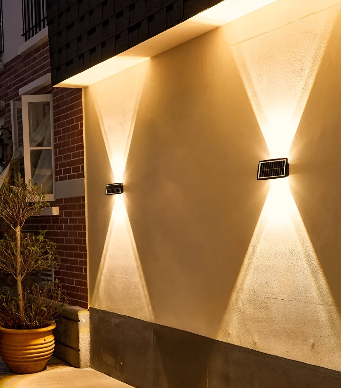 Auristia - Waterproof LED Solar Outdoor Wall Lamp with Up & Down Lighting 5