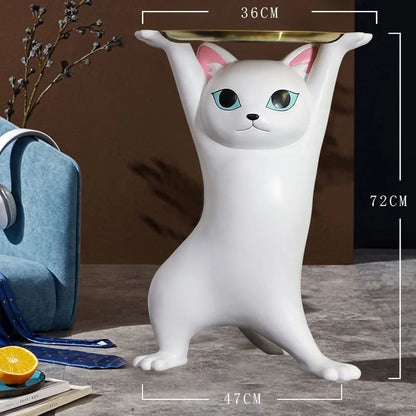 Phanora - Cat Figure Side Table for Living Room as Decorative Furniture 8
