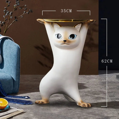 Phanora - Cat Figure Side Table for Living Room as Decorative Furniture 0