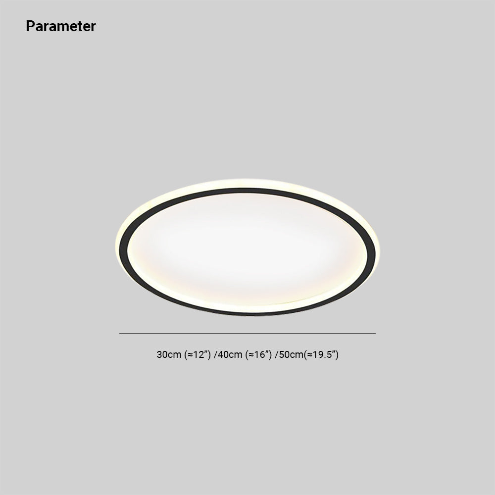 Arisha Modern LED Round Ceiling Lights White Hollow 4