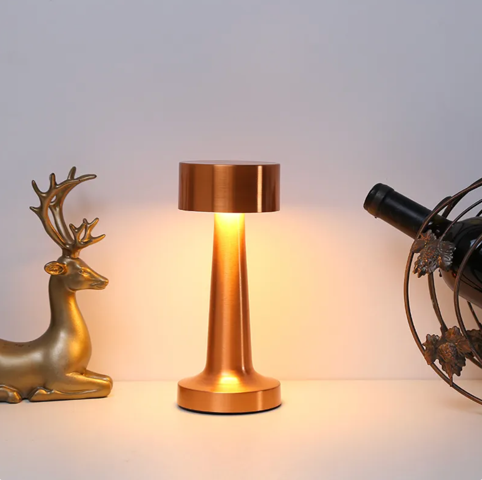Elara Haus ModernArt Cordless Table Lamp - Dimmable LED, Touch Control & Rechargeable