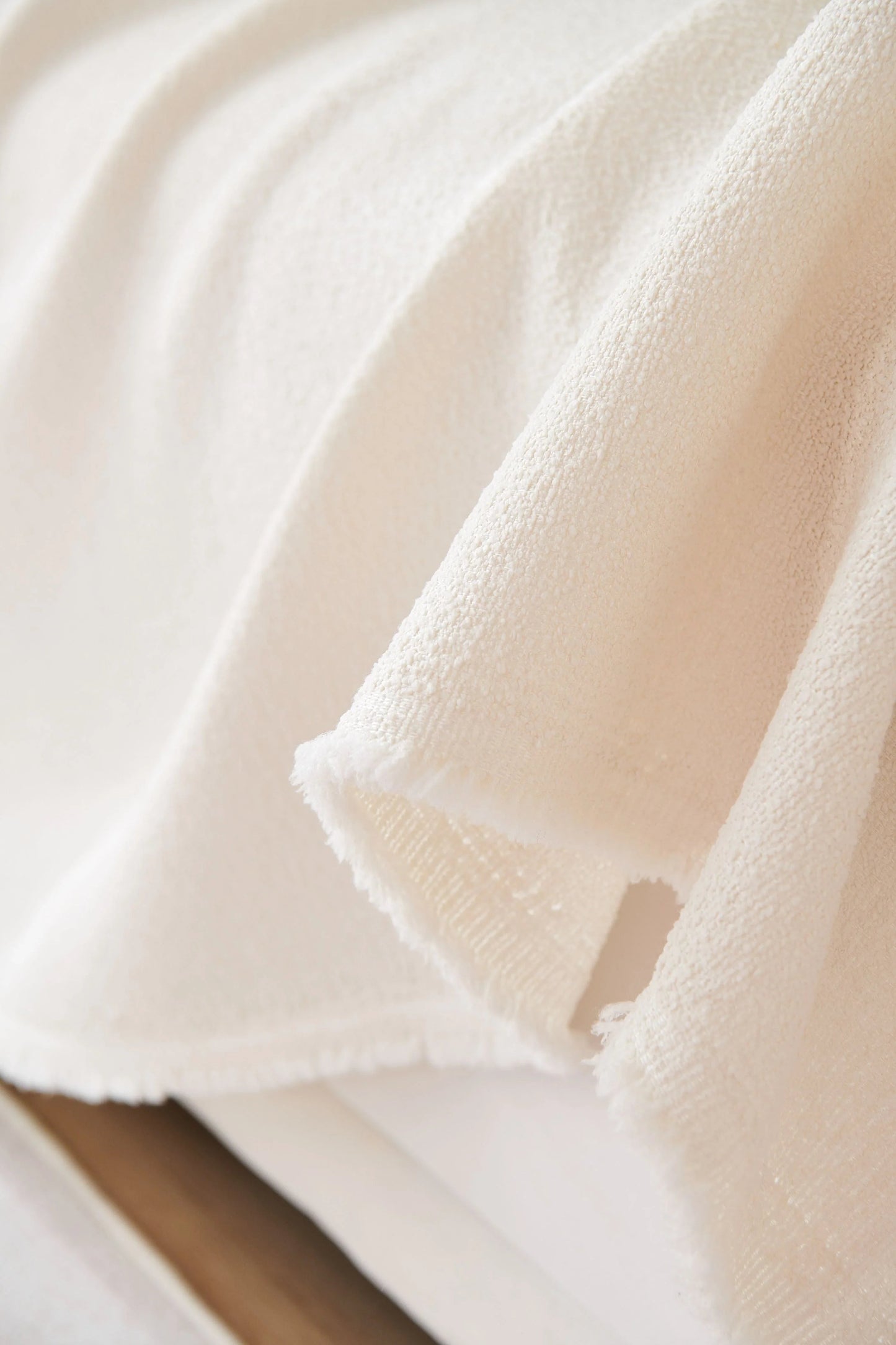 Elara Haus Mousoon Throw - Off White