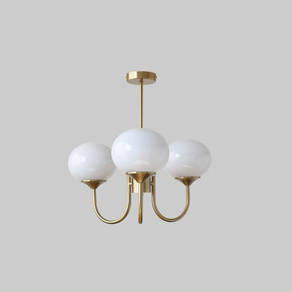 Elara Haus Multi-Head Pink Glass Ceiling Fixture