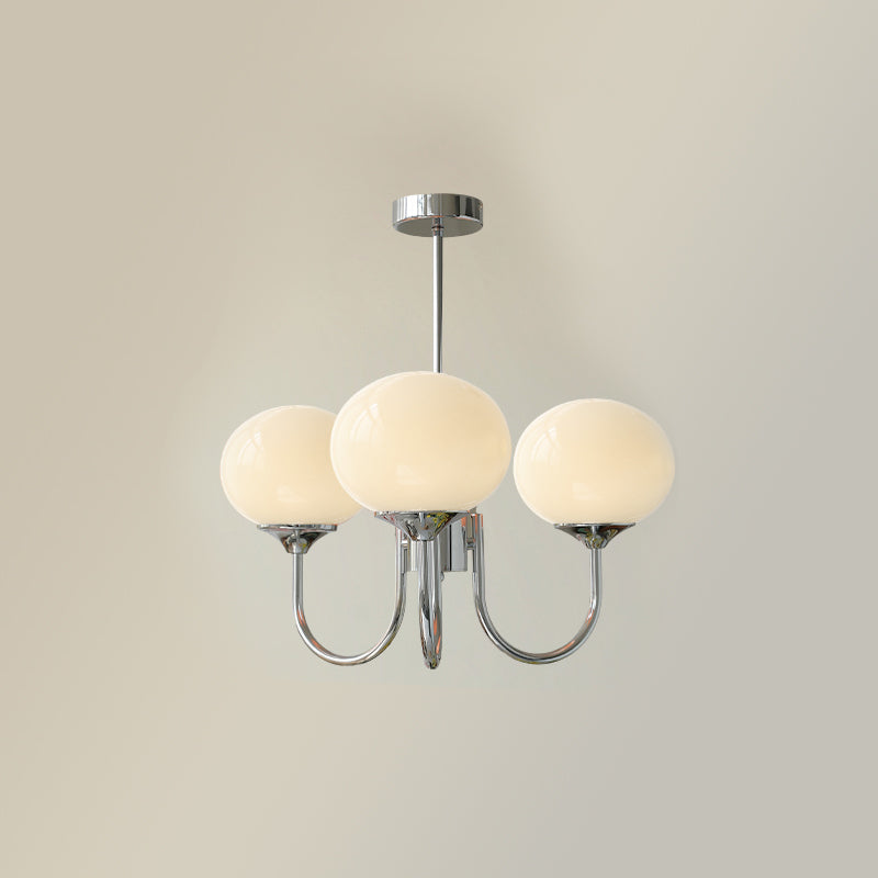 Elara Haus Multi-Head Pink Glass Ceiling Fixture