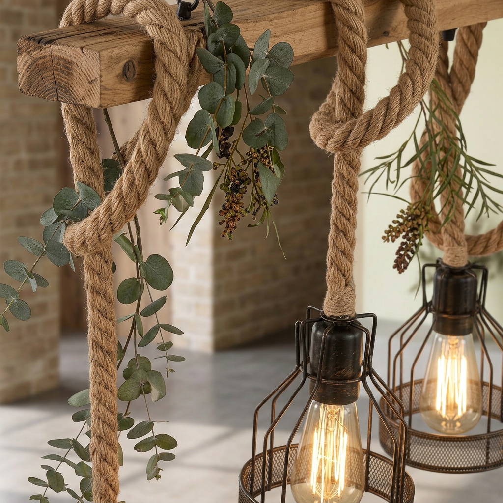 Elara Haus Multi-Light Wood Beam Ceiling