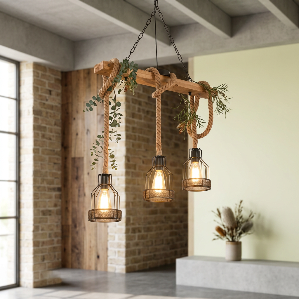 Elara Haus Multi-Light Wood Beam Ceiling