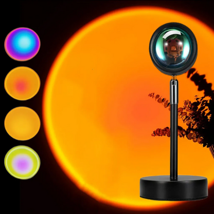 Elara Haus Multicolor Sunset Projector - USB Atmosphere Desk Lamp
