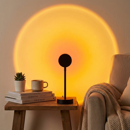 Elara Haus Multicolor Sunset Projector - USB Atmosphere Desk Lamp