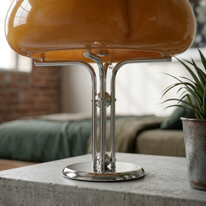 Elara Haus Mushroom Glass Table Lamp