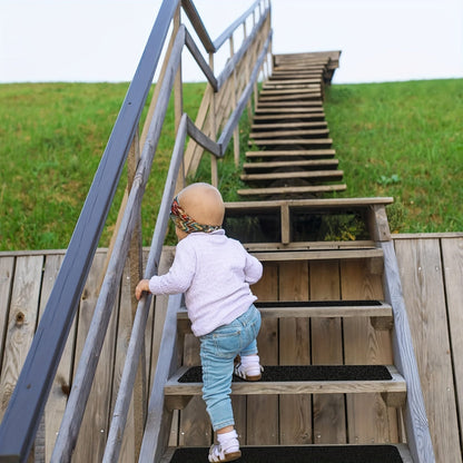 Skanto | Non-Slip Stair Treads 10-Pack – 6"x24", 80-Grit, Weather-Resistant 5