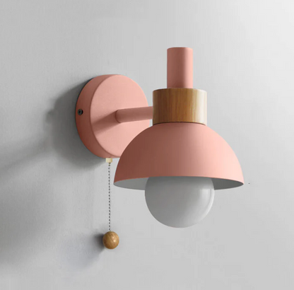 Chain Wall Sconce – A Modern Wall Lamp with a Wooden Accent 11