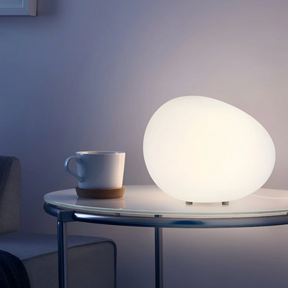 Stone-shaped table lamp – minimalist elegance in an organic form 6