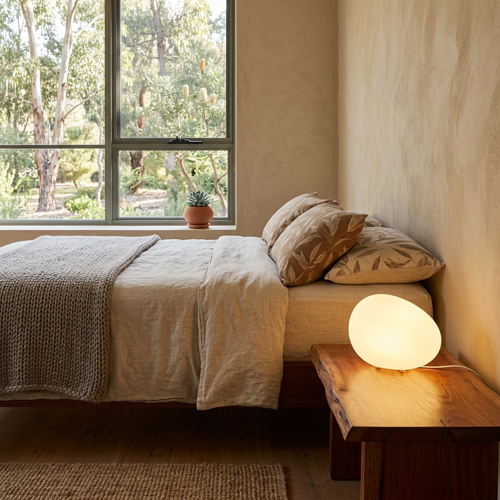 Elara Haus Organic Stone Shape Table Lamp