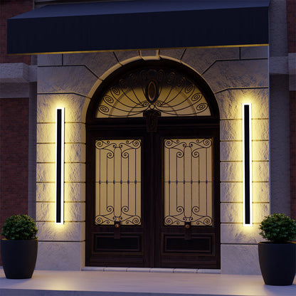 Elara Haus Outdoor Wall Lamp - Metal and Acrylic Black Outdoor Wall Lights 0