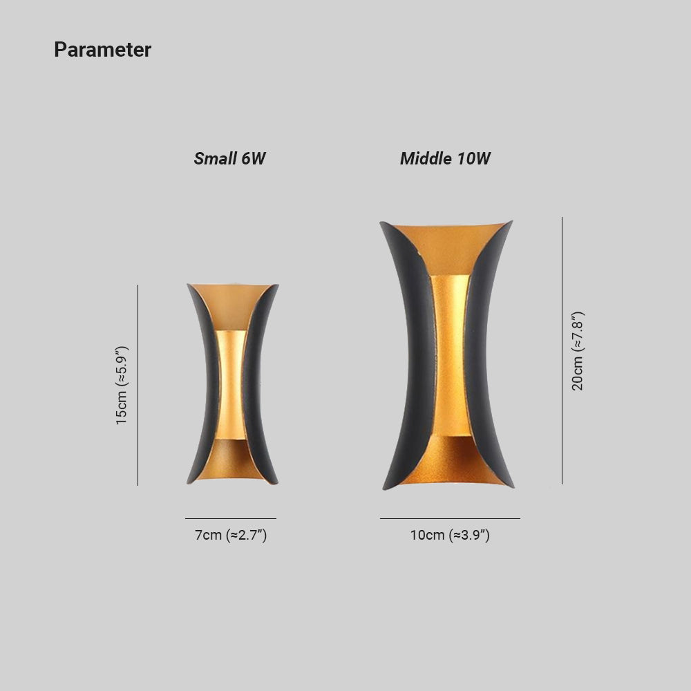 Elara Haus Outdoor Wall Lamp - Metal and Acrylic Outdoor Wall Lights 6