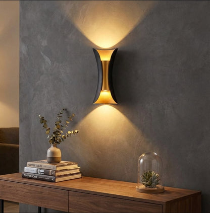 Elara Haus Outdoor Wall Lamp - Metal and Acrylic Outdoor Wall Lights