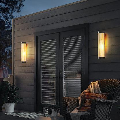 Elara Haus Outdoor Wall Lamp - Metal and Glass Modern Design 2