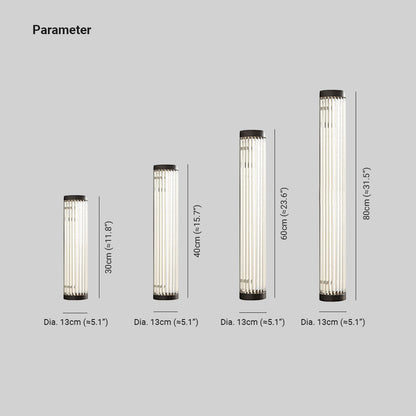 Elara Haus Outdoor Wall Lamp - Metal and Glass Modern Design 4