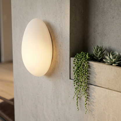 Elara Haus Oval Glass Flush Mount