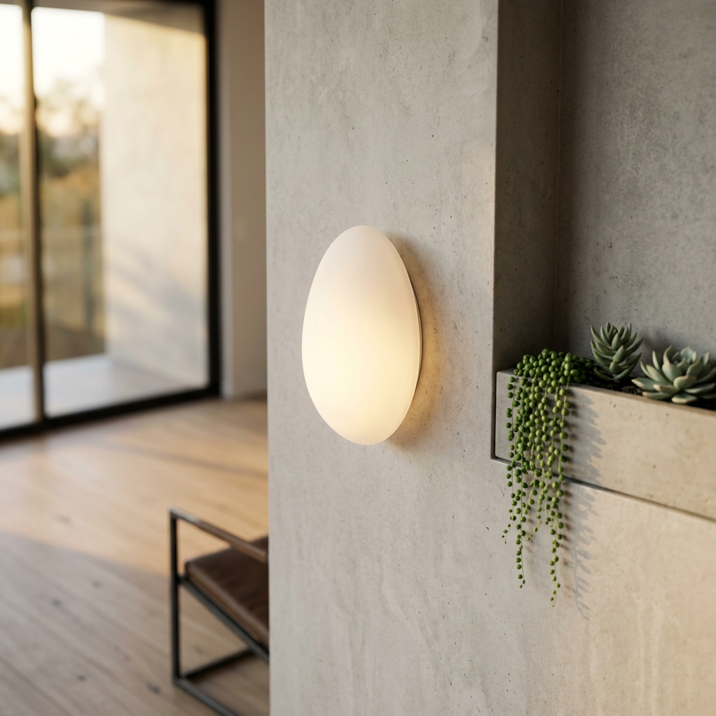 Elara Haus Oval Glass Flush Mount