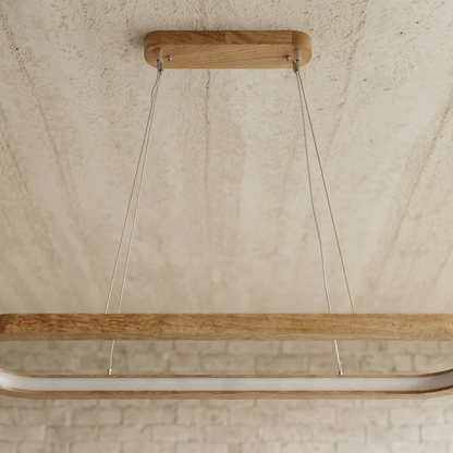 Elara Haus Oval Wooden Dining Chandelier