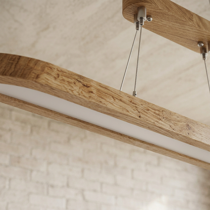 Elara Haus Oval Wooden Dining Chandelier