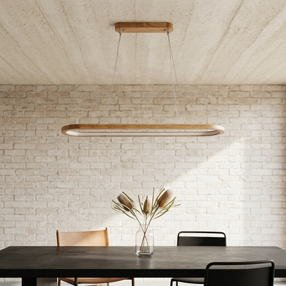 Elara Haus Oval Wooden Dining Chandelier