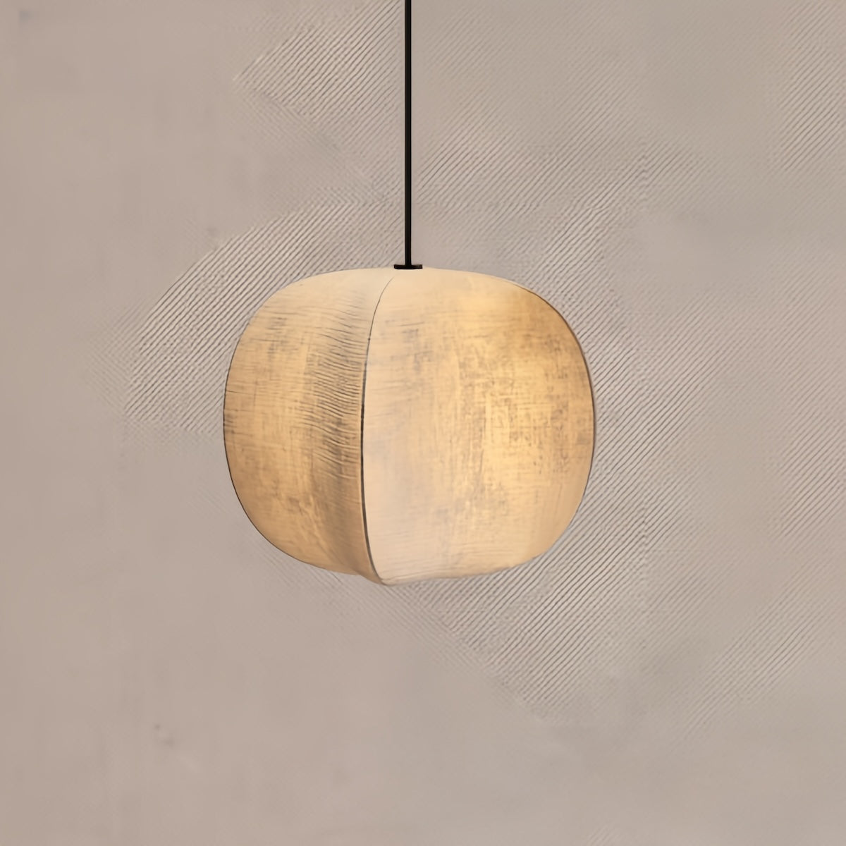 Wabi Sabi Linen Led Pendant Light - Elegant Modern Lighting Fixture 6