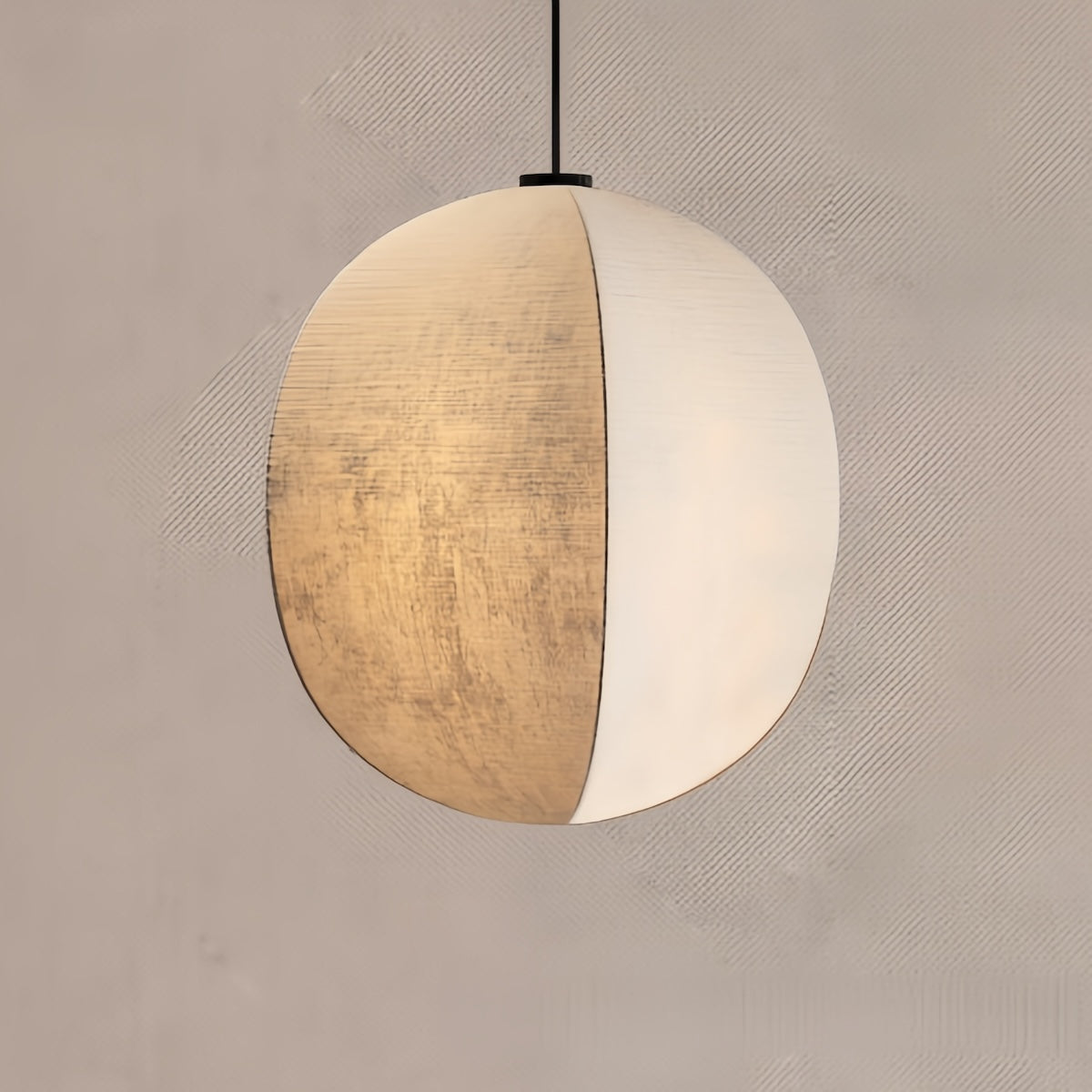 Wabi Sabi Linen Led Pendant Light - Elegant Modern Lighting Fixture 7