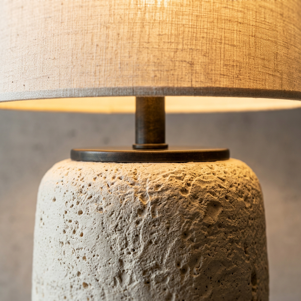 Elara Haus Pedestal Base Floor Lamp with Tapered Drum Shade