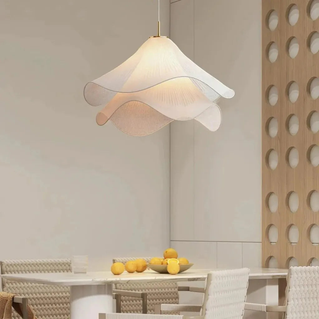 Elara Haus Pendant Light - Metal and Fabric Kitchen Pendant Lighting 40cm 50cm 60cm 3