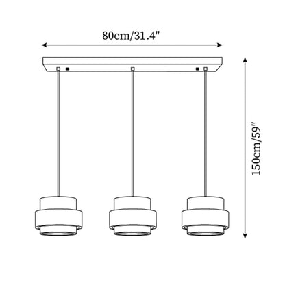 Elara Haus Pendant Light - Travertine Stone Kitchen Pendant Lighting 8