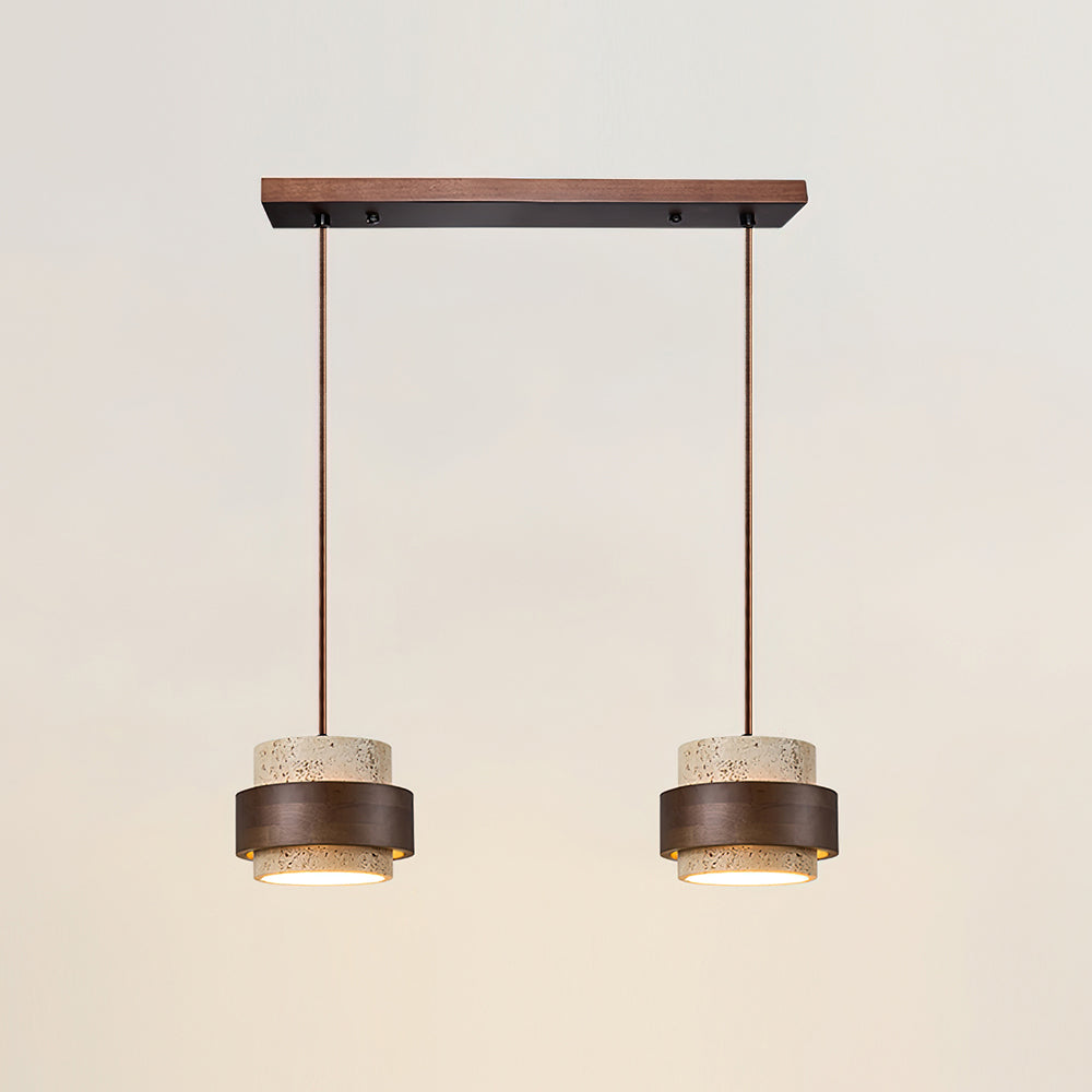 Elara Haus Pendant Light - Travertine Stone Kitchen Pendant Lighting 9