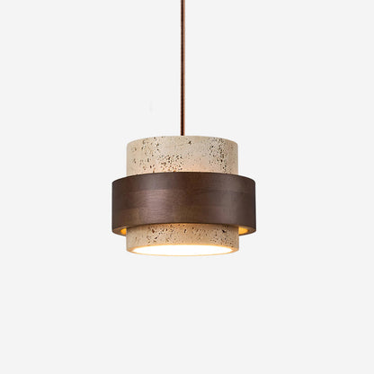 Elara Haus Pendant Light - Travertine Stone Kitchen Pendant Lighting 1