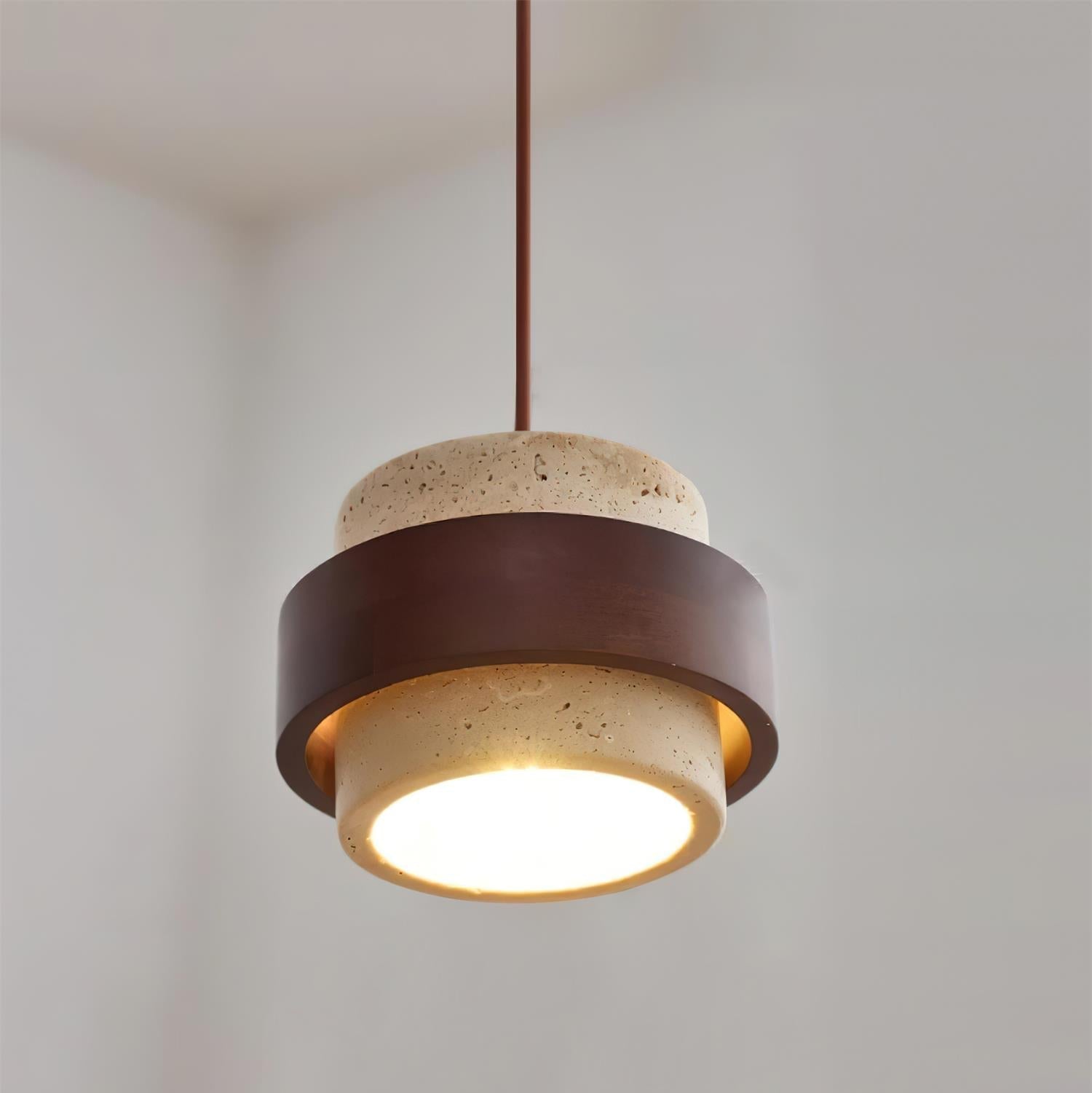 Elara Haus Pendant Light - Travertine Stone Kitchen Pendant Lighting 4