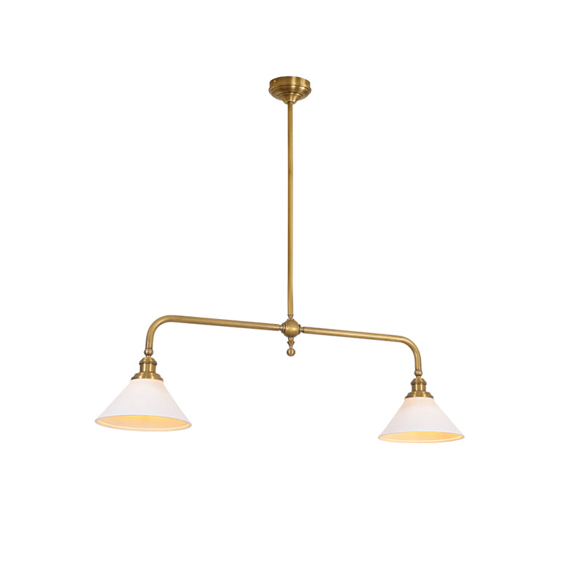 Elara Haus Pendant Light - Vintage Metal And Glass Kitchen Pendant Lighting 9