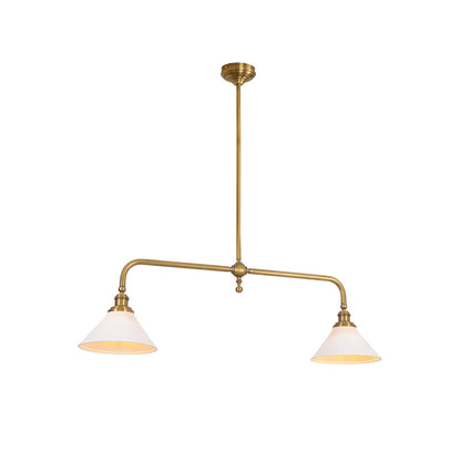 Elara Haus Pendant Light - Vintage Metal And Glass Kitchen Pendant Lighting 9