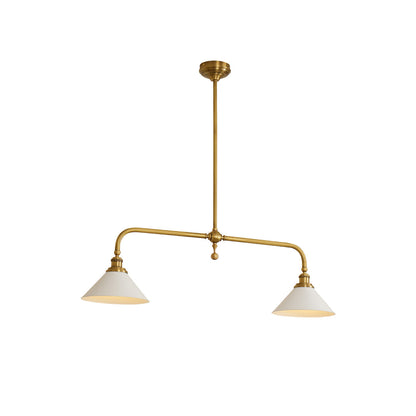 Elara Haus Pendant Light - Vintage Metal And Glass Kitchen Pendant Lighting 0