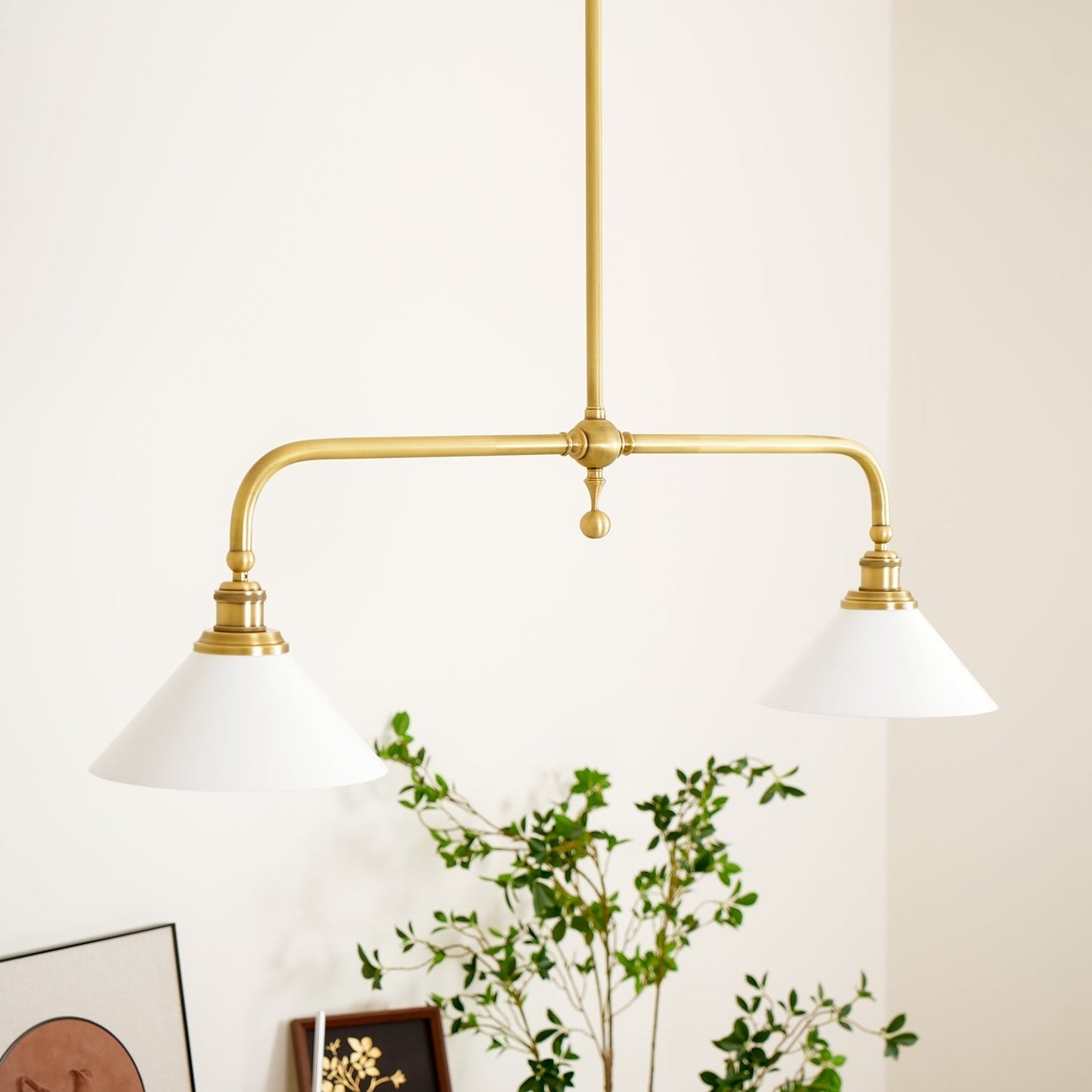 Elara Haus Pendant Light - Vintage Metal And Glass Kitchen Pendant Lighting 4