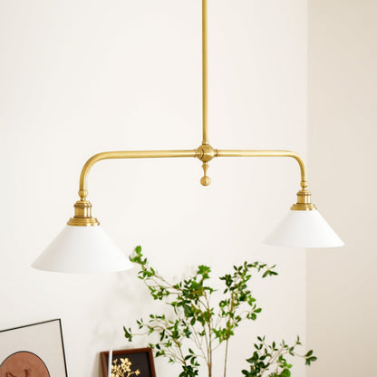 Elara Haus Pendant Light - Vintage Metal And Glass Kitchen Pendant Lighting 4