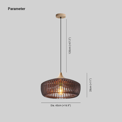Elara Haus Pendant Light - Wood Nordic Japanese Kitchen Pendant Lighting 3